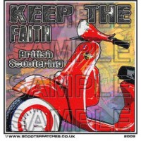 Keep The Faith - British Scootering Patch